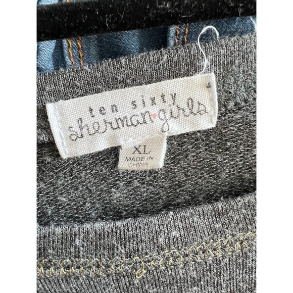 Ten Sixty Sherman Girls  Grey Long Sleeve Logo Top - XL - Picture 5 of 5